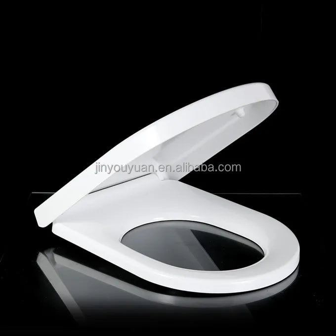 UF Urea Toilet Seat Cover D Shape Single Press Quick Release WC Cover Lid