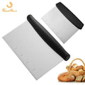 Stainless Steel Dough Cutter Baking  Cutter Scraper Kitchen  Cutting Tool Dough Cutter Flour