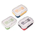Low MOQ Wholesale High Quality 304 Stainless Steel Lunch Box Lunch Bento Box with Cutlery for Adults & Kids