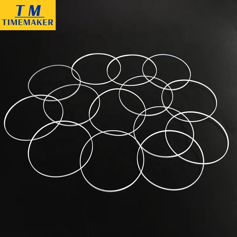 30-40mm Dia Watch Gasket 0.5mm High 0.85mm Thick PTFE Crystal Front Wristwatch Parts Wristwatch Tools & Parts