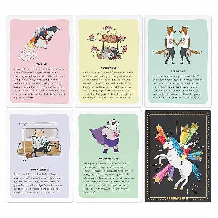 Customised Pack Motivational Cards Inspirational Flashcards Kids Positive Affirmation Cards for Women