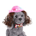 Wholesale Cute Funny Cosplay Accessories Small Brown Gold Pet Cat Dog Wig Blonde