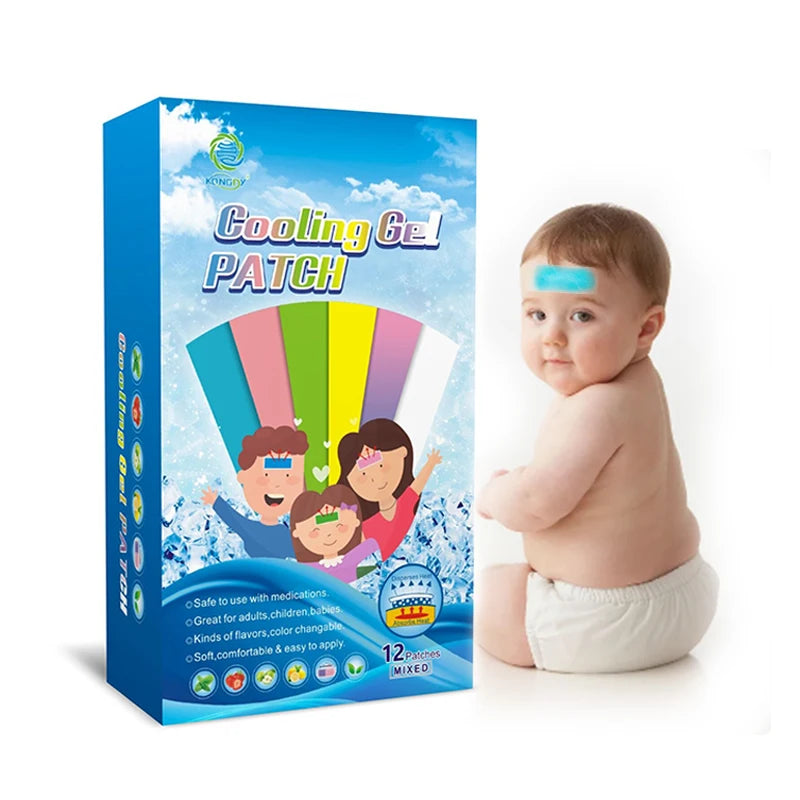 OEM Service Cooling Gel Antipyretic Patch CE Approved Cooling Gel Patches Ice Cooling Patch