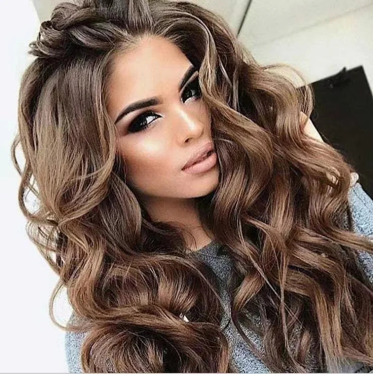 Daily Performance Wholesale Long Hair High Temperature Synthetic Lace Frontal Wig for Women