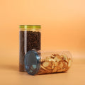 Customized Design 1160ml 1320ml Cookie Candy Packing Food Grade Container clear PET Plastic Jar
