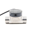 1/2'' 3/4'' 1'' Stainless Steel Flow Sensor Large Diameter Water Pipe Meter Turbine Flowmeter NPN Output