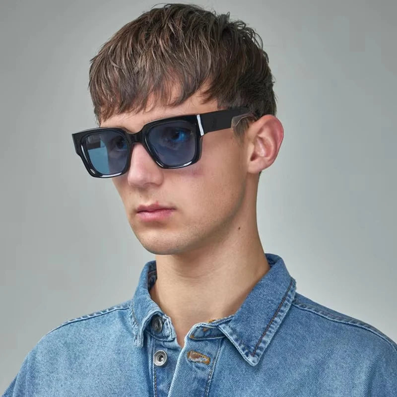 2025 Sunglasses Vintage Protection Square Sunglasses Pc Unisex Uv400 Square Designer Glasses Men Sunglasses
