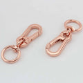 Nolvo World Rose Gold 79*20 mm 3/4" 4 Colors Metal Buckle Dog Collar or Bags Buckle Lobster Swivel Snap Hook Buckle Hardware