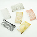 20 Teeth DIY Metal Hairpin Twisted Wire Hair Comb Clips with Side Combs Wedding Hair Accessories Women Girls Bridal Crown Tiara