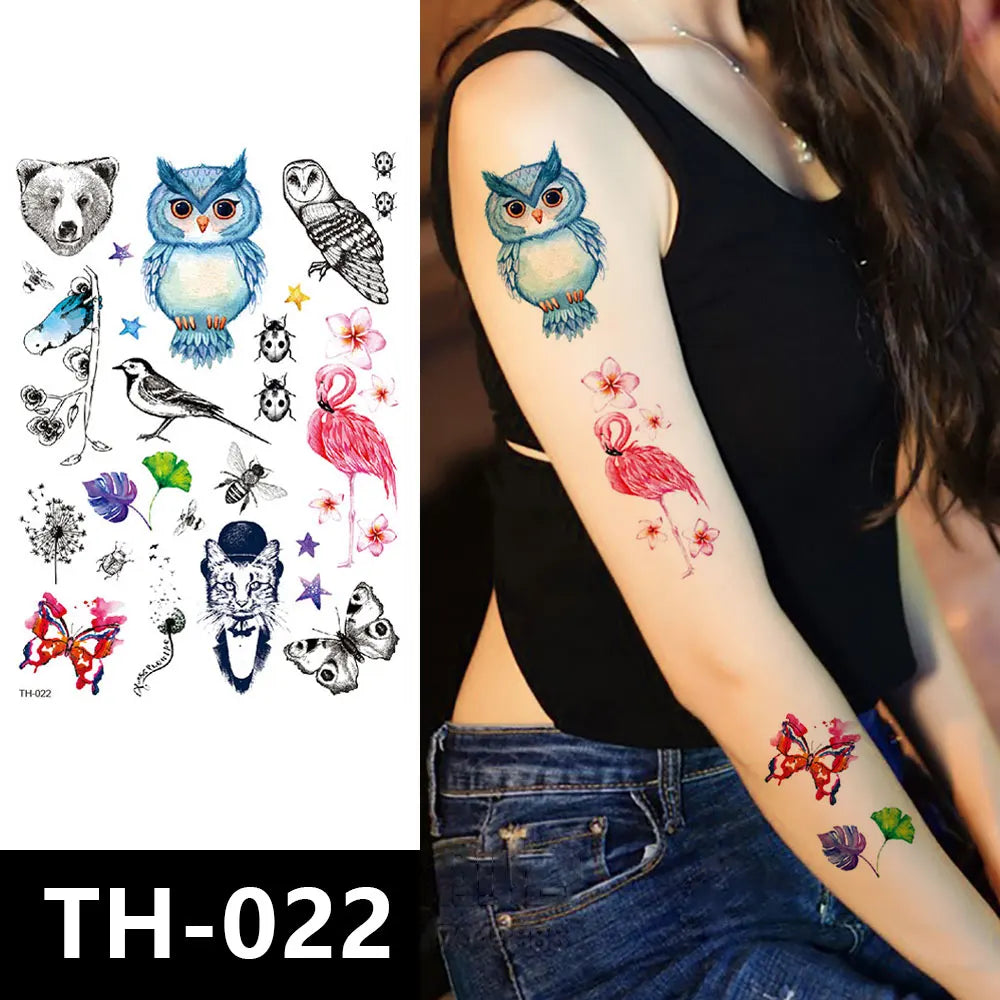 148x210mm TH001-100 Tattoo Sticker Sex Girl Body Art Custom Water Transfer Waterproof Temporary Tattoo Sticker