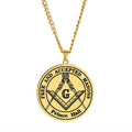 The Symbolism of Freemasonry Free and Accepted Masons Prince Hall Laser Engraved Talisman Stainless Steel Pendant Necklace