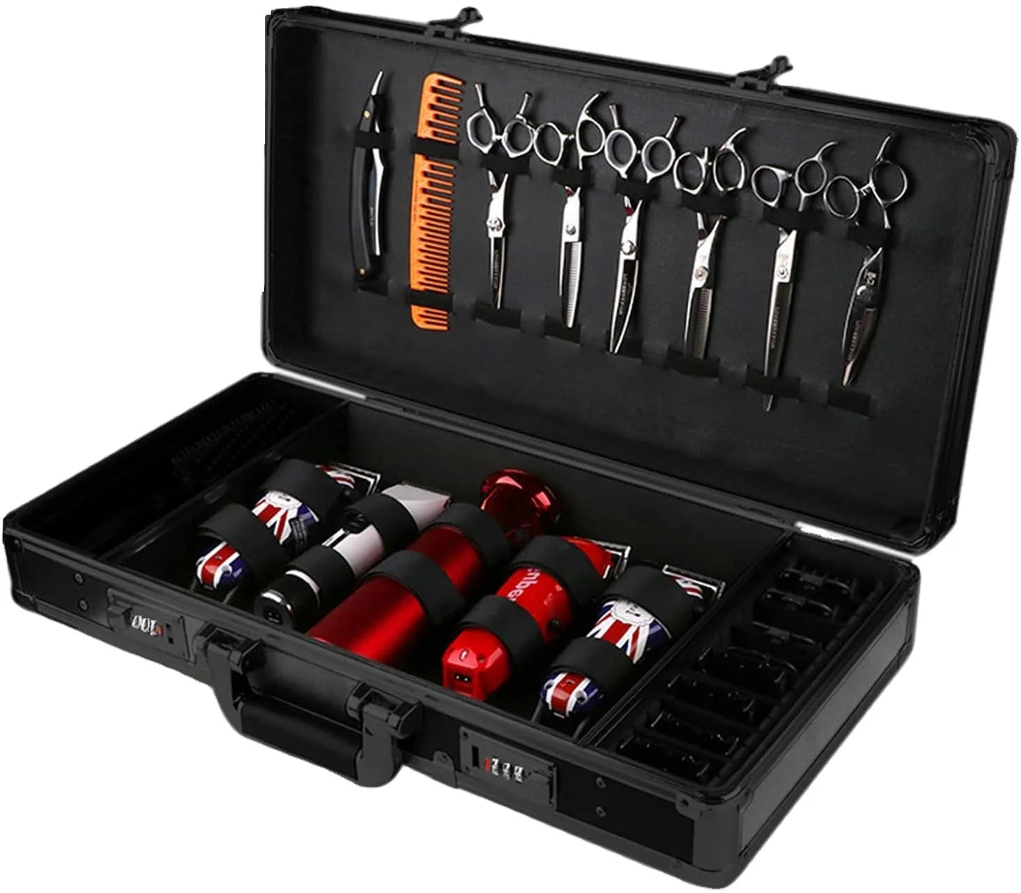 Luxury Portable Aluminum Barber Tool Bag Beauty Salon Case Compatible with Hair for Clipper
