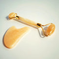 Diy Best Facial Jade Roller Massage Yellow Jade Roller Gua Sha Set