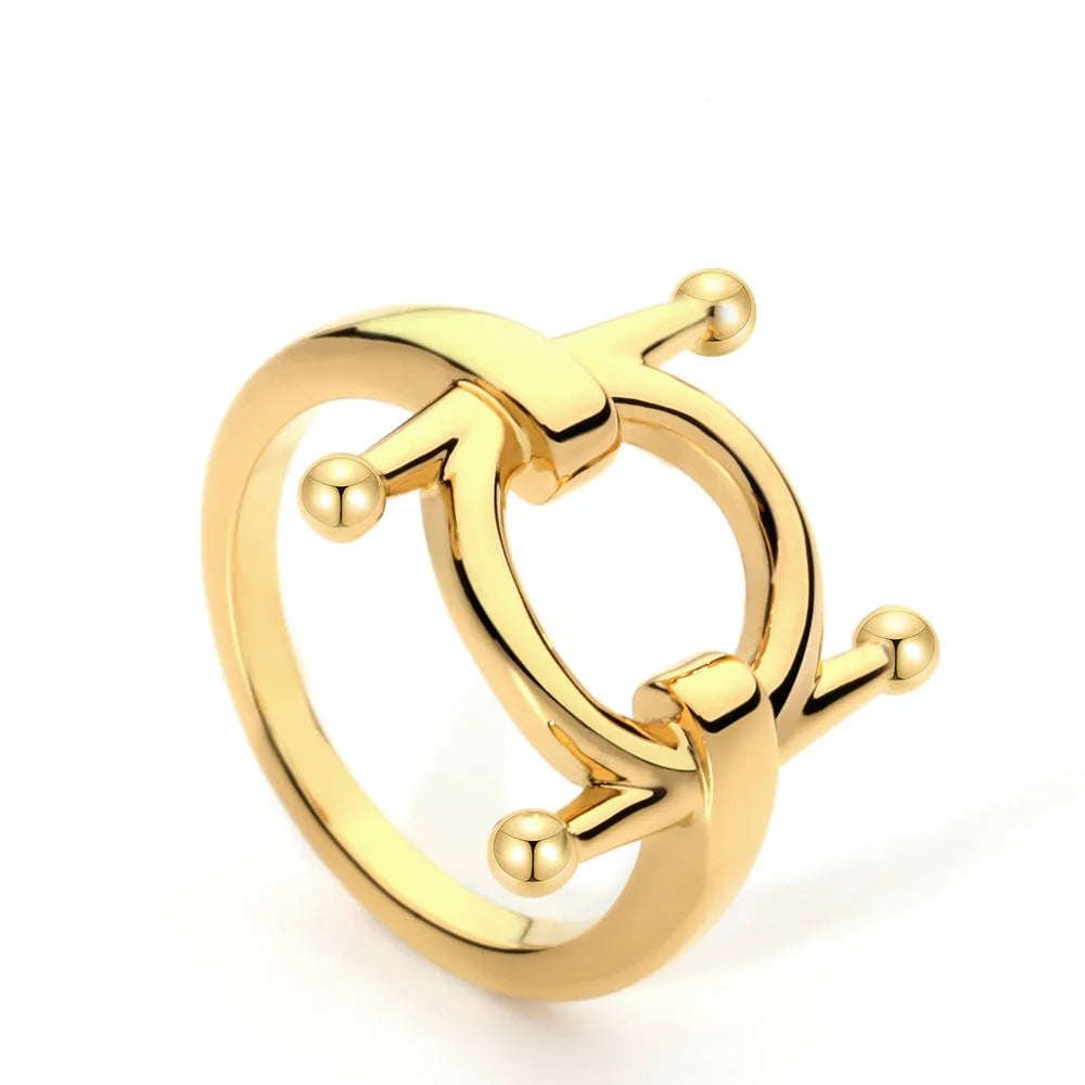 OEM Korean Style Simple Gold Wedding Rings Set Inlaid Religious Jewelry for Women for Parties Wholesale ODM Supply