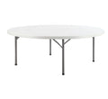 Sunzo Restaurant Wedding Event Round Dining Banquet Folding Table HDPE Plastic Tables