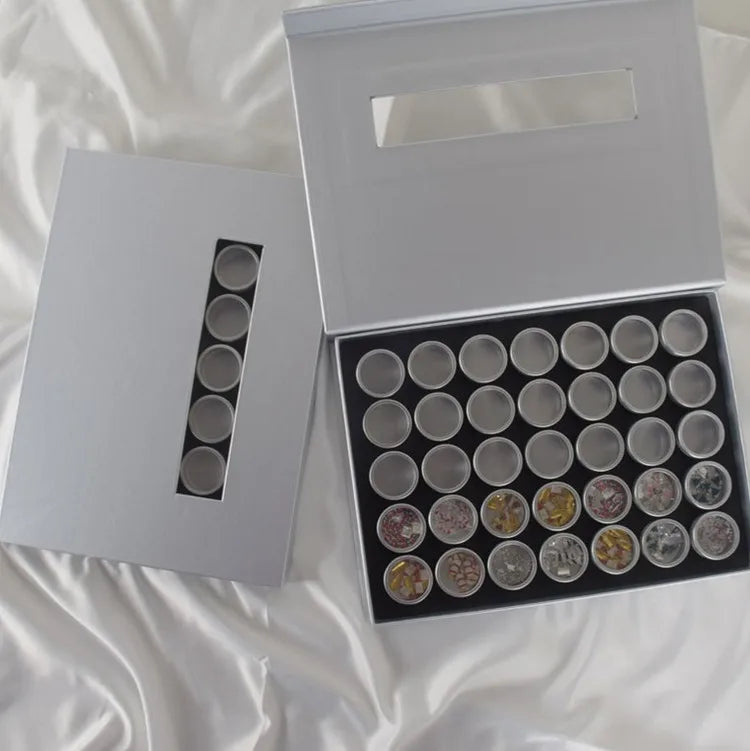 Mini 10ml Empty Silver Aluminium Tin Box Gold Aluminum Cosmetic Jar with Clear Top View Window