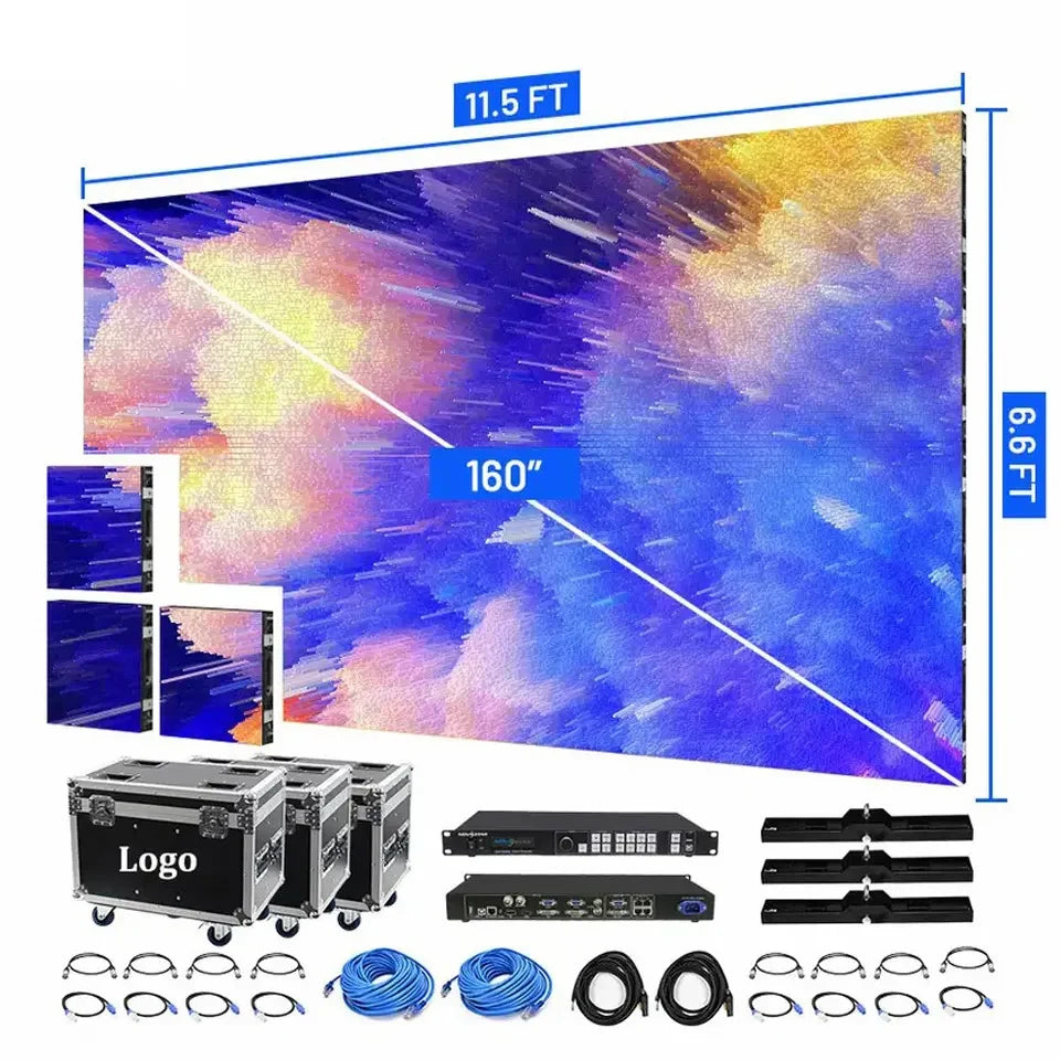 HD 4K Led Video Wall Indoor Outdoor P3.91 P4.81 LED Screen Panel Rental Events Stage Background Modular Led Display Screen