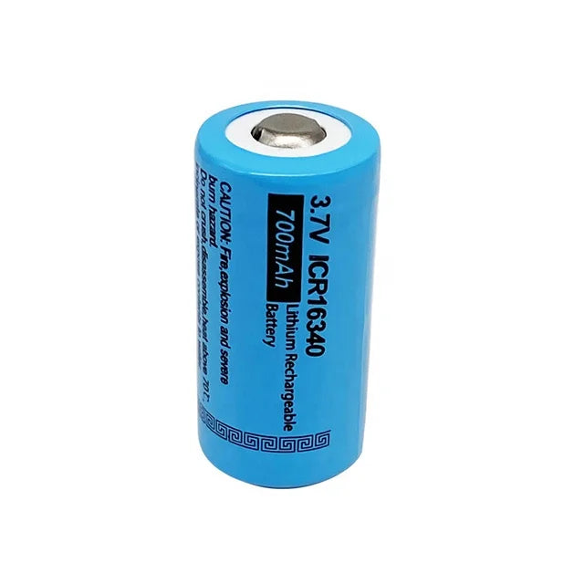 Li-on Rechargeable Battery 16340 700mah 600mah 10C 3.7v Rechargeable Battery With Wire and Plug