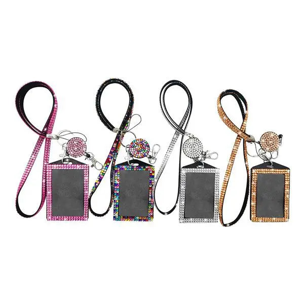 Hot Sale Nurse Badge Reel Rhinestone Lanyard Diamonds Bling Lanyards Neck Strap