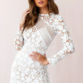 Classic White Guipure Lace Fabric White Embroidery Cord Wedding Party Dress Lace Fabric