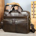 Guangzhou Factory Drop Shipping OEM ODM Men Original Briefcase Genuine Leather Laptop Messenger Bag Leather Briefcase Men
