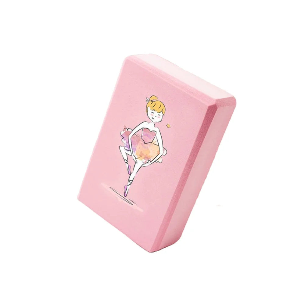 Waterproof Eco-friendly UV Color Printed 120g EVA Gym Brick Kids Dance Block Carton-Yoga Blocks DB009 Brand for Children