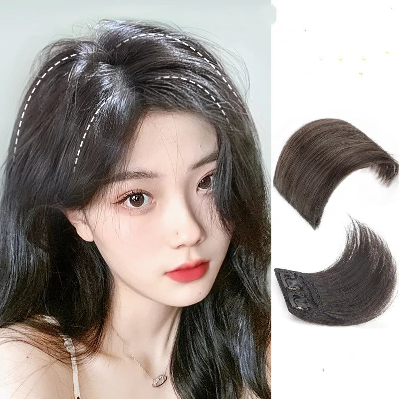 AU LONGFOR Real Human Hair Pad Hair Increase Volume Artifact Wig Piece Female  Pad Hair Piece