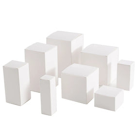 Wholesale Welcome Fashion Blank White Cardstock Small Paper Box Packaging White Gift Paper Boxes Good Price White Card Paper Box