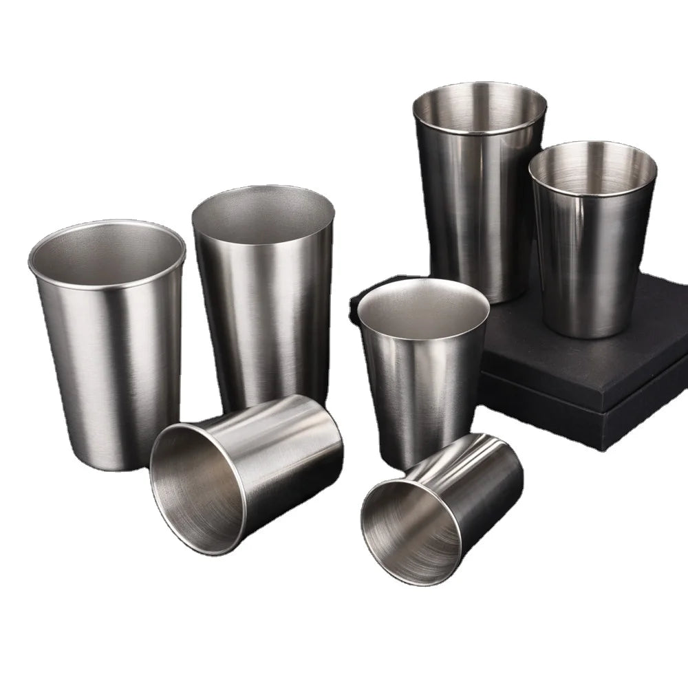 Stainless Steel Custom Drinking Cup with Laser Engraved Logo Eco-Friendly 300ml Capacity