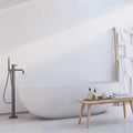 Modern Soaking Solid Surface Artificial Stone Freestanding Bathtub KKR