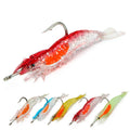 LETOYO LSB027 Soft Shrimp Lure 55mm 2.8g Rattled Prawn Lures Plastic Swim Bait with Lead Hook Soft Fishing Lure