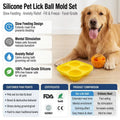 Wellfine Dog Licking Ball Pet Interactive Chew Toy Long-Lasting Keep Your Pup Distracted Safe Easy to Clean Fillable Dog Toys