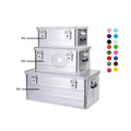 For ROCKBROOK 95L Heavy Duty Aluminium Storage Box Kitchen Outdoor Camping Foldable Collapsible Kitchen Storage for Storage