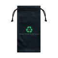 Recycled Microfiber Glasses Pouch 170g Glasses Bag Soft Double Drawstring Sunglass Pouch
