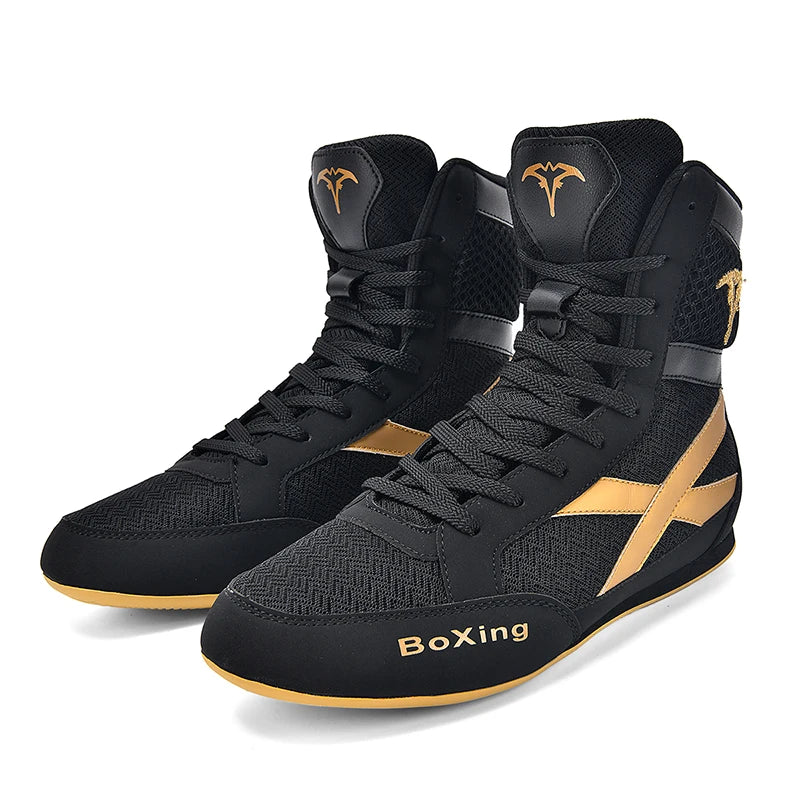 Wholesales Powerlifting High-top Cotton Fabric Female Weightlifting Fitness Boxing Boots Unisex Men's Training Functional Shoes