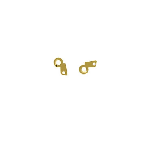 Beadsnice  Foot with Ring Chain Necklace 14K Gold Leverback Connector Clasp
