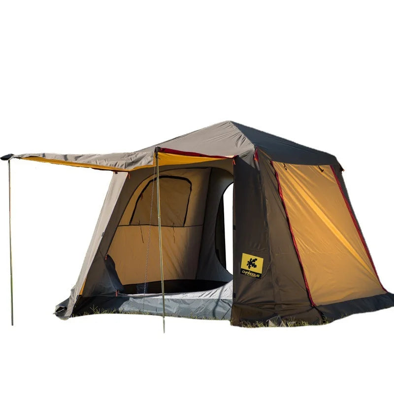 CHANODUG Large 2 Layer Automatic Hydraulic Indoor Outdoor House Shaped Family Adult Kids Camping Tent 2025