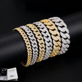 Can Pass Diamond Tester Hiphop Ice Out Cuban Chain Men Bracelet With GRA Certificate 925 Silver Moissanite Bracelet