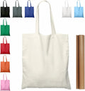 5 oz 15'' X 16'' Natural Cotton Tote Bags Lightweight Blank Bulk Cloth Bags