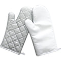 Topjlh Custom Logo Polyester Oven Mitts Sublimation Heat Resistant Kitchen BBQ Gloves Oven Mitts