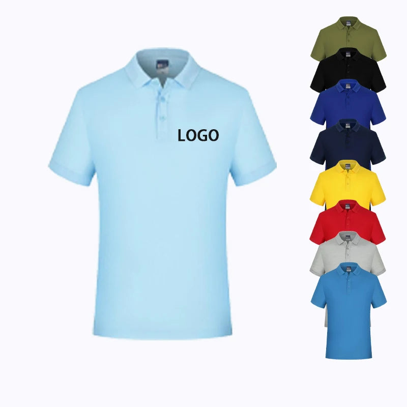 Wholesale Men's Floral Pattern Knitted 100% Cotton Anti-Wrinkle Short Sleeve Casual Golf for Shirts