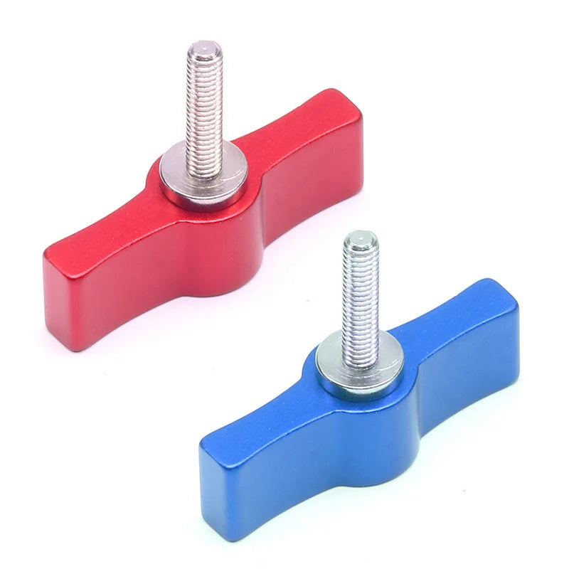 T-shaped Thumb Screw Multi-directional Adjustment Steel & Aluminum Alloy Handle M4-M6 Inch/Metric for Camera