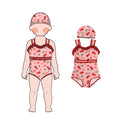 Little Glow Kid 2026 New Design Hot Sale Multiple Colors Available Soft  Skin-Friendly Mesh Lining Quick-Dry One-Piece Swimsuit