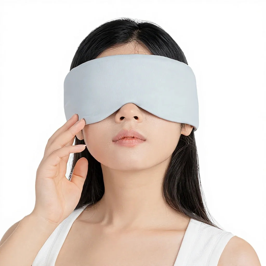 Custom 3D Contour Milk Silk Bird Silk Double-Sided Sleeping Mask 3D Eye Mask Lightproof Super Soft Luxury Eye Health Supplies
