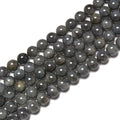 Wholesale Natural Labradorite Stone Bead Strand 6mm 8mm 10mm Smooth Round Beads for Jewelry Making Bracelet