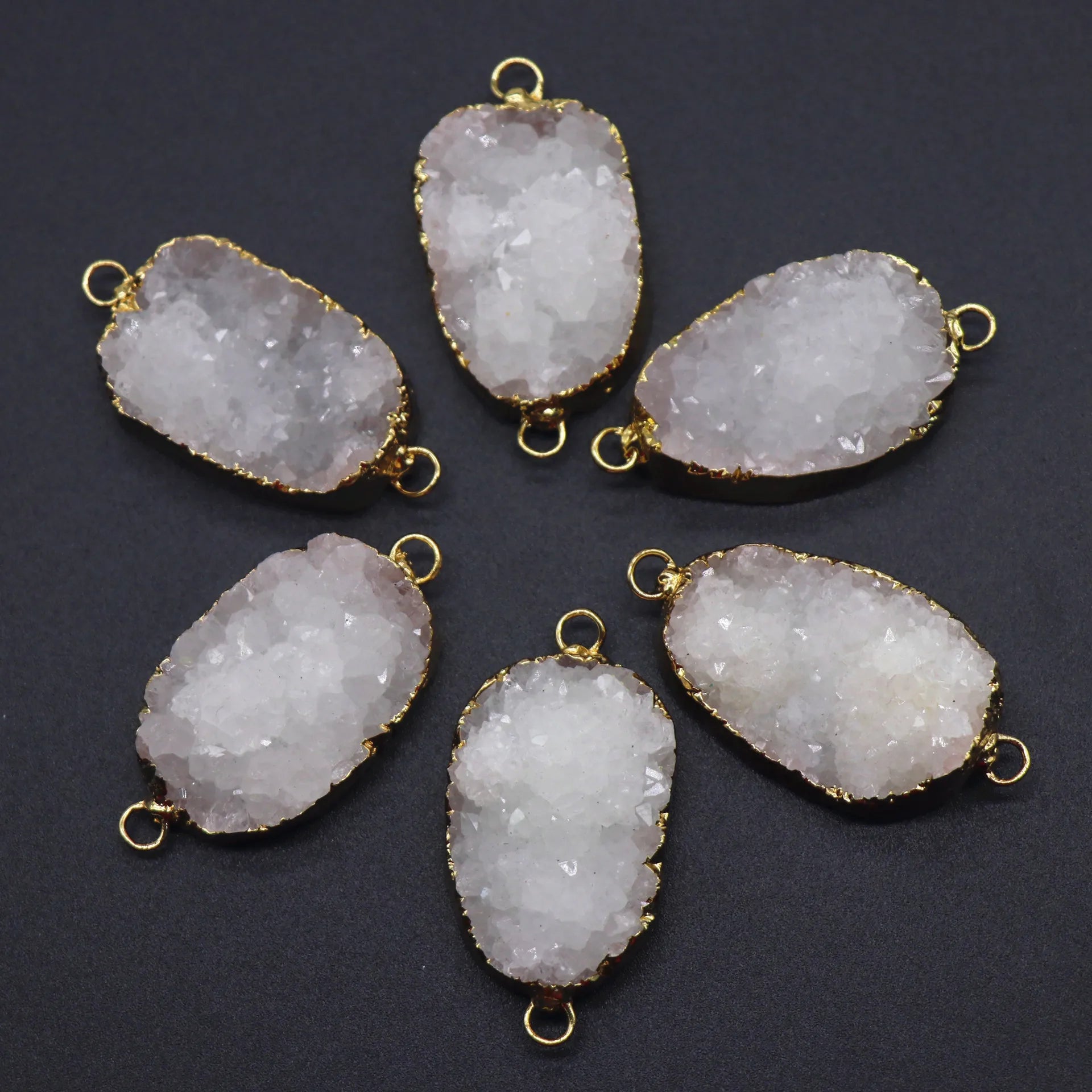 DIY Cheap price natural rock clear quartz crystal cluster wholesale healing crystals stone pendant jewelry