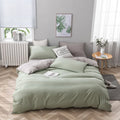Full Size 100% Cotton 4pcs Simple Bedding Set