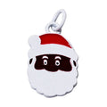 Zinc Alloy Father Christmas Metal Bracelet Pendants Necklace Accessory Enamel logo Metal Charm Tags
