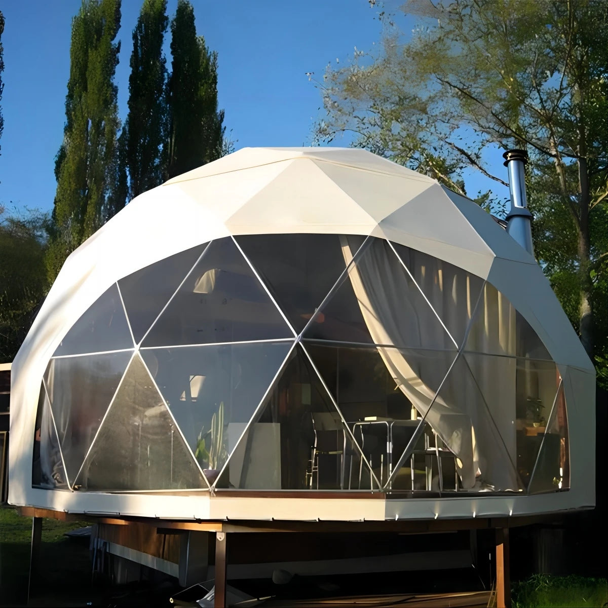 Luxury PVC Geodesic Glamping 6M Igloo Ball Dome Tent for Outdoor