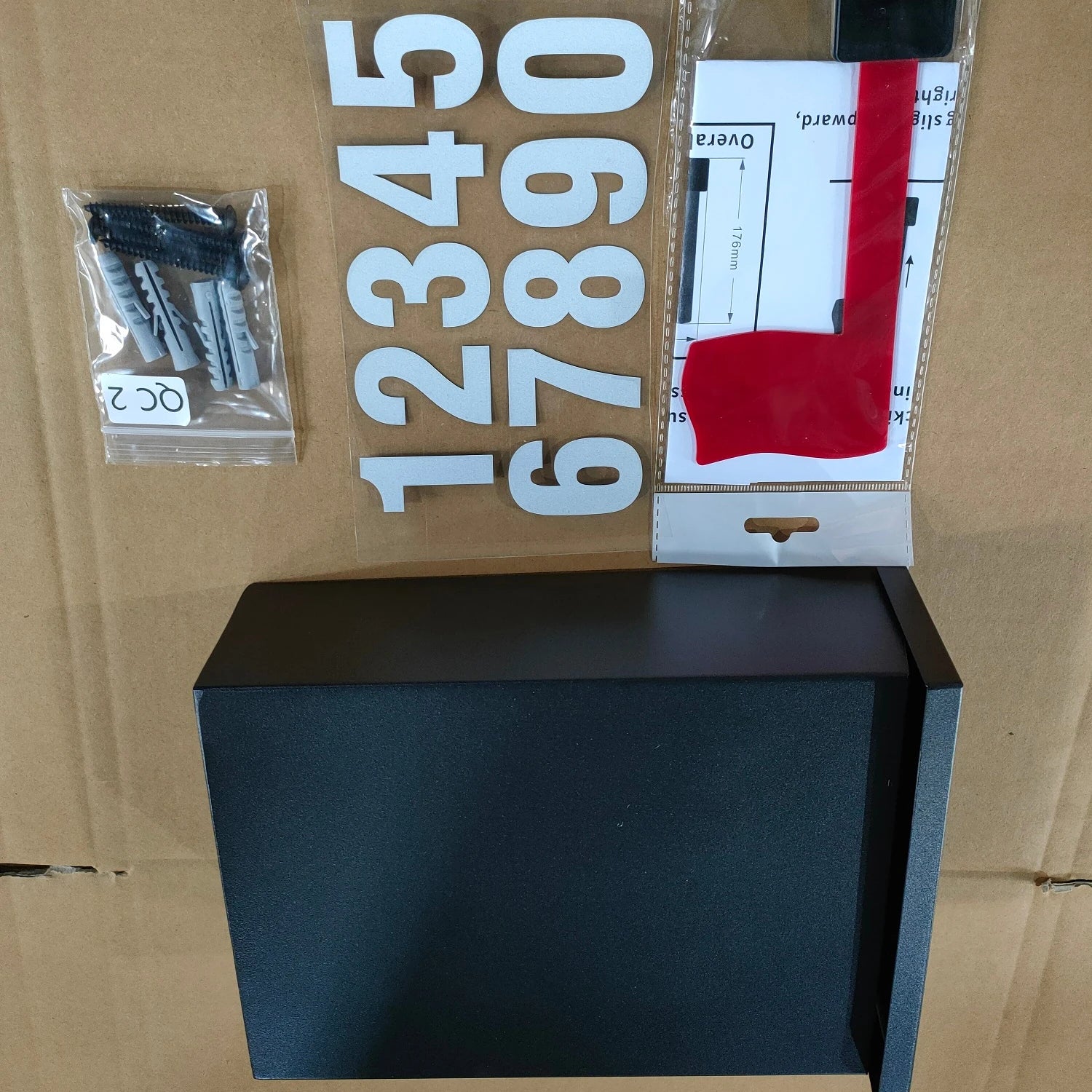 Waterproof Stainless Steel Vertical Drop Mail Box Outdoor Wall Mount Mailbox
